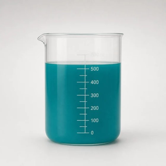 The Cool Kid batch measured in a graduated beaker